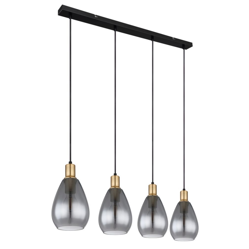 Globo - Taklampa med 4xE27/40W/230V i mässing