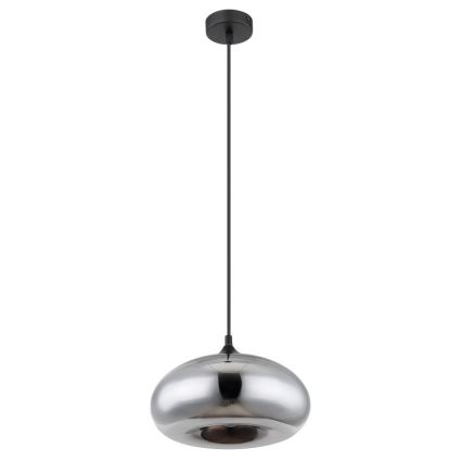Globo - Ljusskrona med upphängningsrem  1xE27/60W/230V blank krom