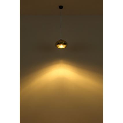 Globo - Ljusskrona med upphängningsrem  1xE27/60W/230V koppar