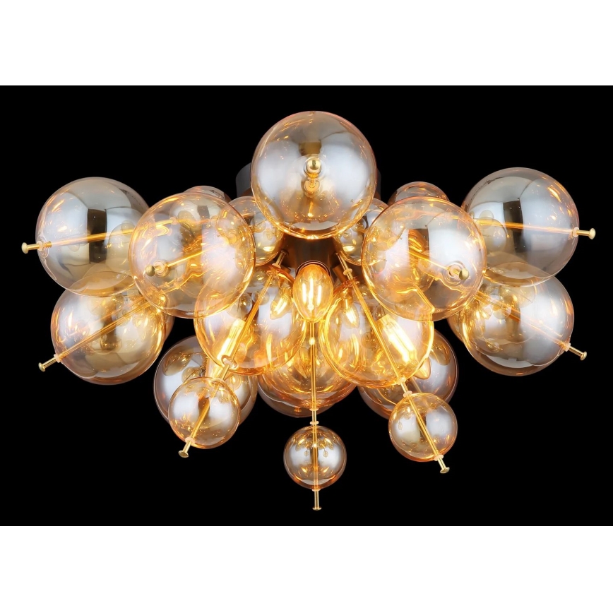 Globo - Ytmonterad ljuskrona 3xE14/25W/230V diameter 55 cm guld