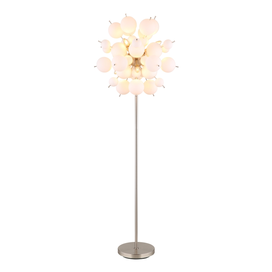 Globo - Golvlampa 6xE14/25W/230V vit