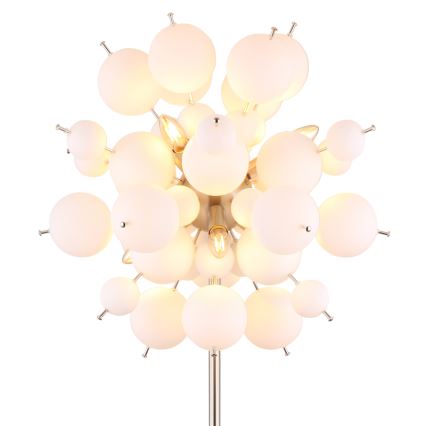 Globo - Golvlampa 6xE14/25W/230V vit