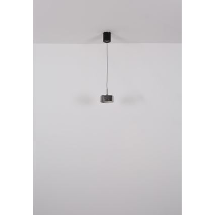 Globo - LED ljuskrona med textilsladd LED/6W/230V