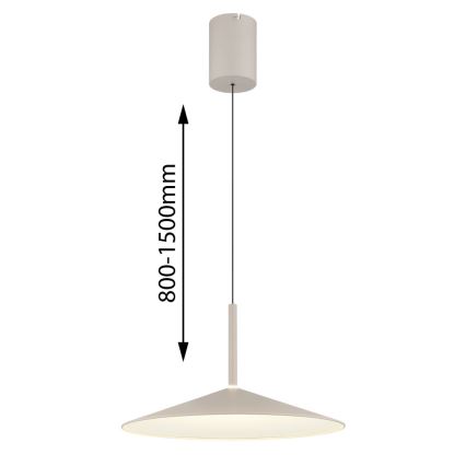 Globo - LED-pendellampa på vajer LED/18W/230V 4000K beige