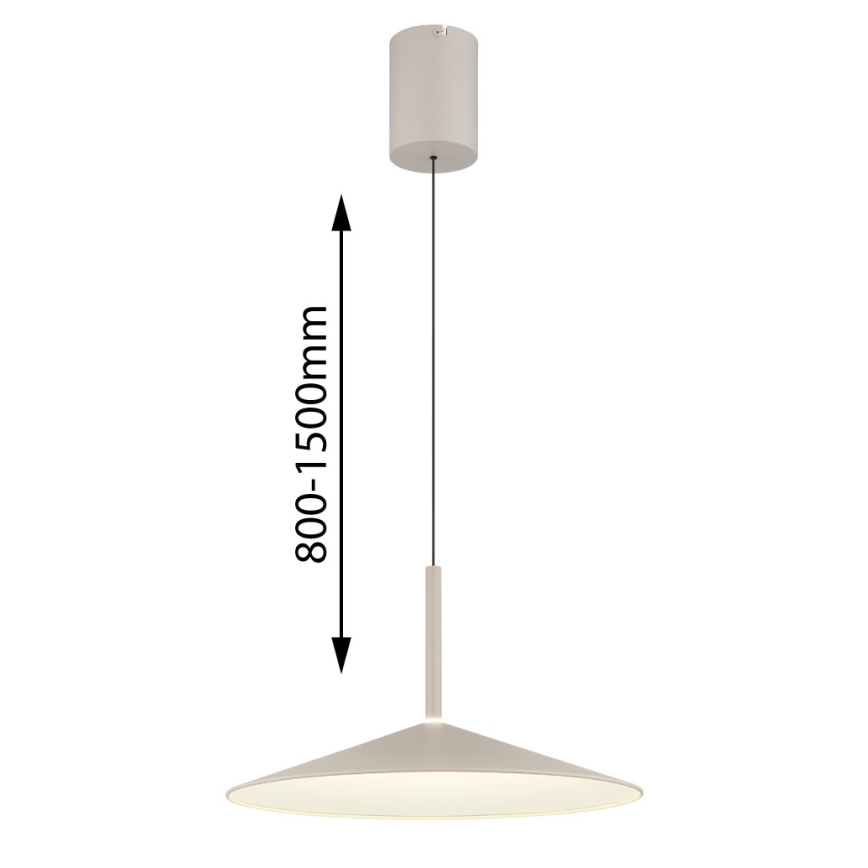Globo - LED-pendellampa på vajer LED/18W/230V 4000K beige