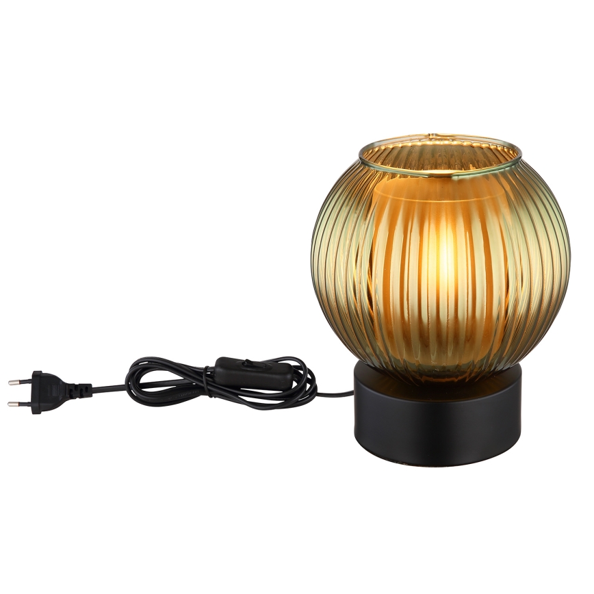 Globo - Bordslampa 1xE27/25W/230V diameter 15 cm grön