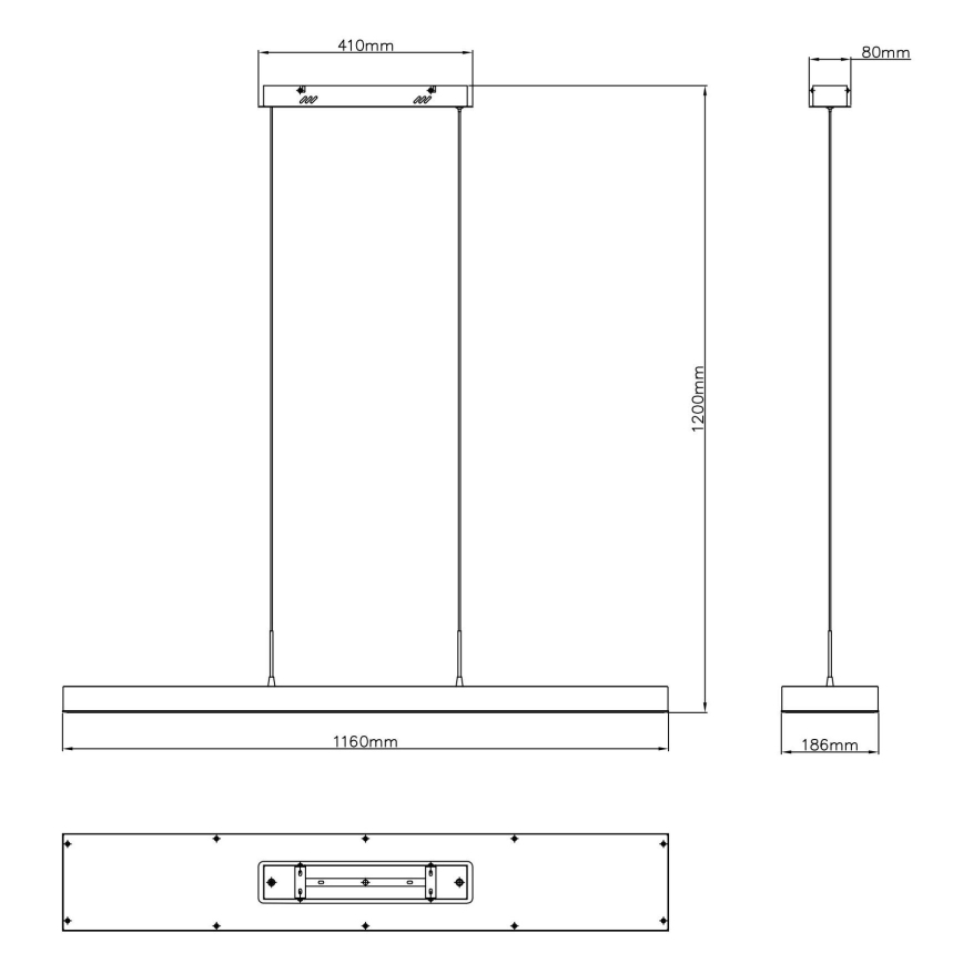 Globo - LED ljusreglerad ljuskrona på textilsladd LED/70W/230V 2700-6500K + fjärrkontroll