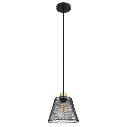 Globo - Ljuskrona med textilsladd 1xE27/40W/230V diameter 20 cm