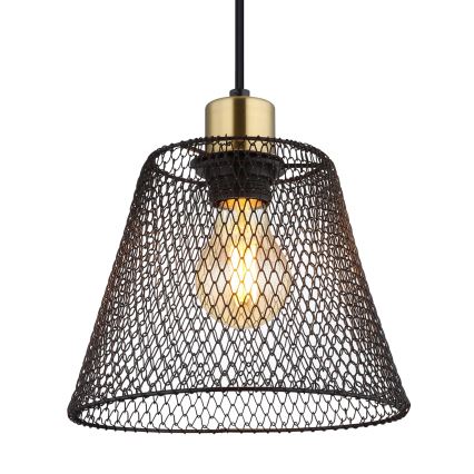 Globo - Ljuskrona med textilsladd 1xE27/40W/230V diameter 20 cm