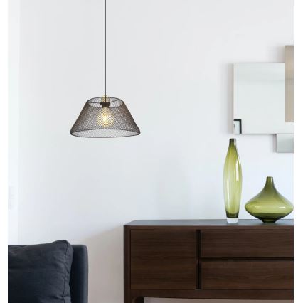 Globo - Ljuskrona med textilsladd 1xE27/40W/230V diameter 36 cm