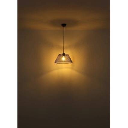 Globo - Ljuskrona med textilsladd 1xE27/40W/230V diameter 36 cm