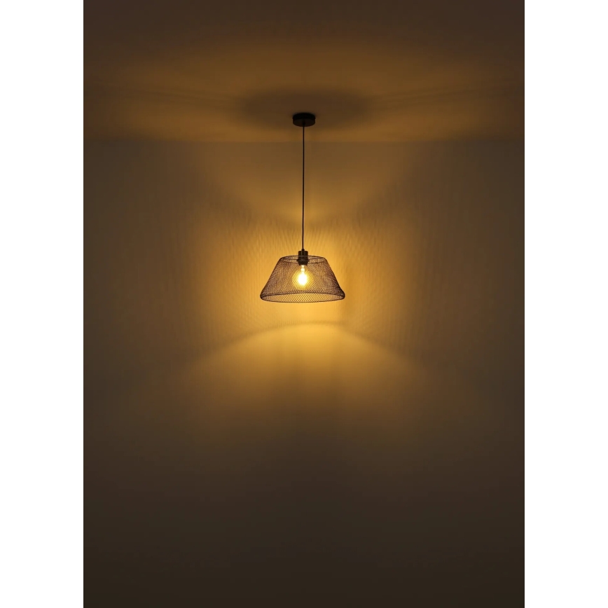 Globo - Ljuskrona med textilsladd 1xE27/40W/230V diameter 36 cm