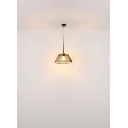 Globo - Ljuskrona med textilsladd 1xE27/40W/230V diameter 36 cm