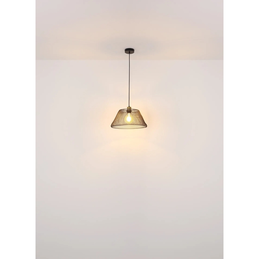 Globo - Ljuskrona med textilsladd 1xE27/40W/230V diameter 36 cm