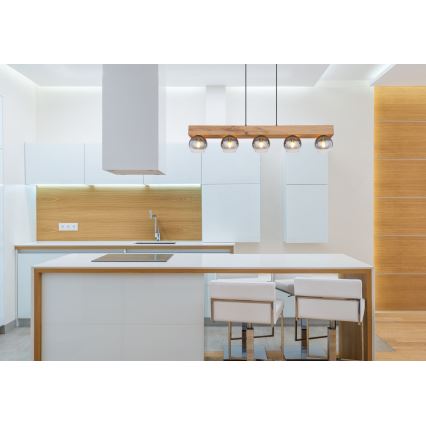 Globo - Taklampa med 5xE27/40W/230V