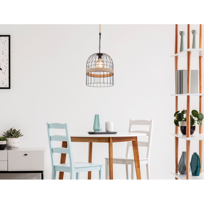 Globo 15677H1 - Ljuskrona med kedja HALIA 1xE27/60W/230V