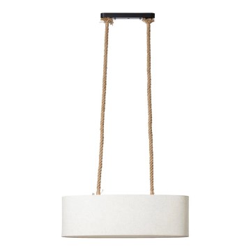 Globo 15693H - Ljuskrona med textilsladd TRADITIONAL 1xE27/40W/230V