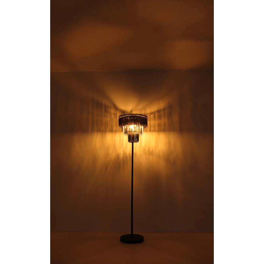 Globo - Golvlampa 3xE27/40W/230V diameter 40 cm svart