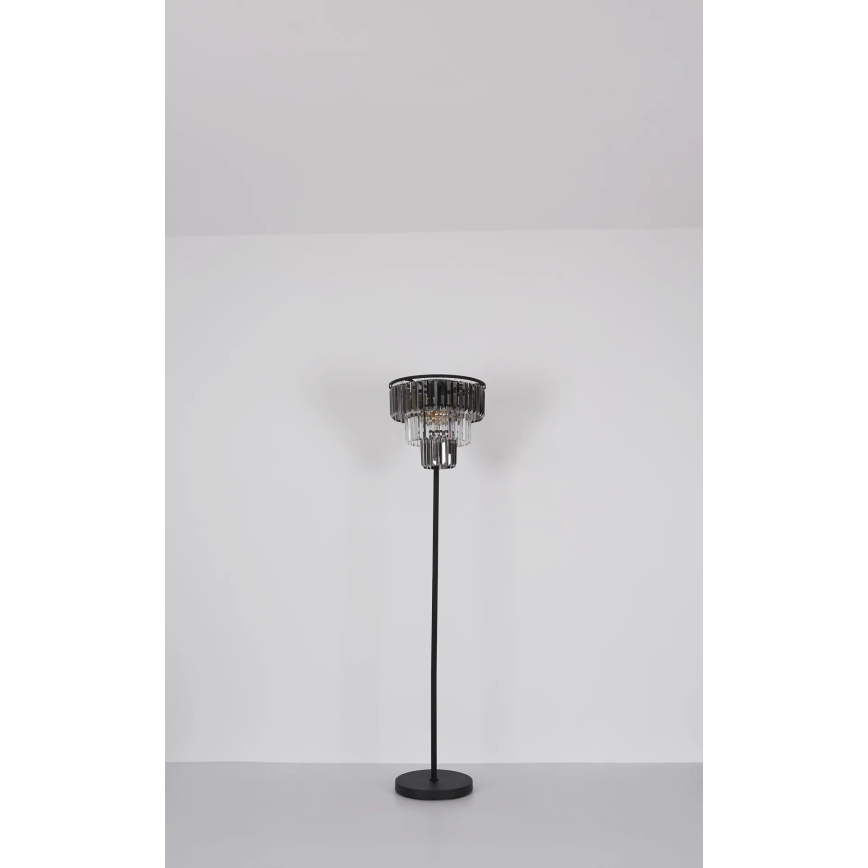 Globo - Golvlampa 3xE27/40W/230V diameter 40 cm svart