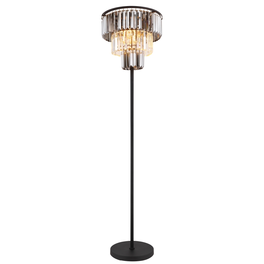 Globo - Golvlampa 3xE27/40W/230V diameter 40 cm svart