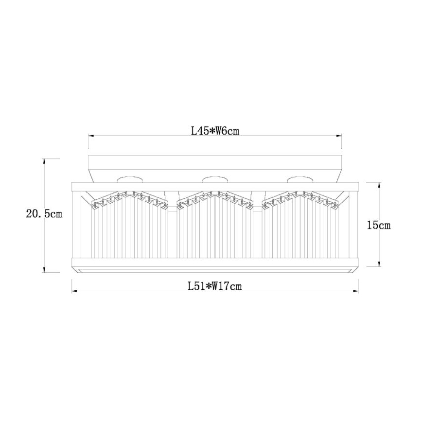 Globo - Taklampa 3xE27/40W/230V