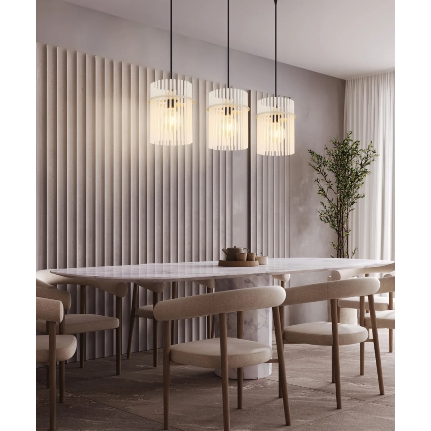 Globo - Taklampa på vajer 3xE27/60W/230V