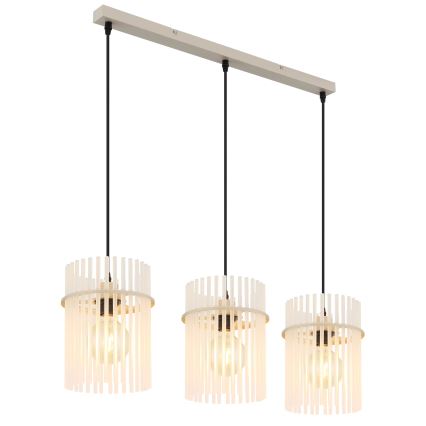Globo - Taklampa på vajer 3xE27/60W/230V