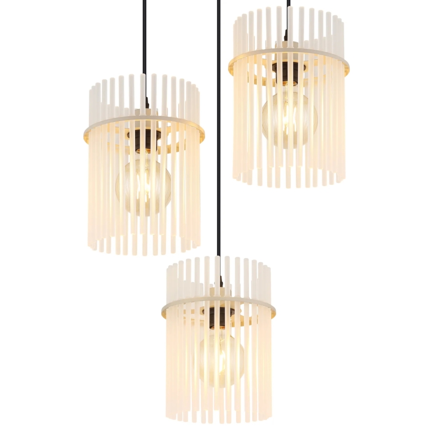 Globo - Hänglampa med kabel 3xE27/60W/230V
