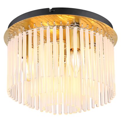 Globo - Taklampa 5xE14/40W/230V Ø 32 cm, guld