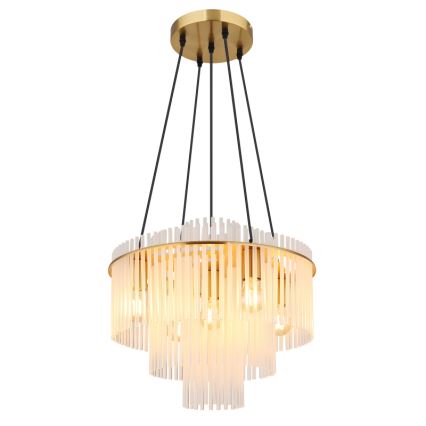 Globo - Taklampa med vajer 5xE27/60W/230V guld