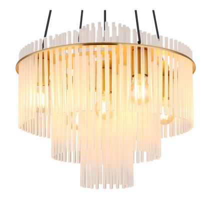 Globo - Taklampa med vajer 5xE27/60W/230V guld