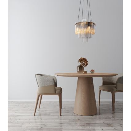 Globo - Ljuskrona med textilsladd 5xE14/40W/230V svart