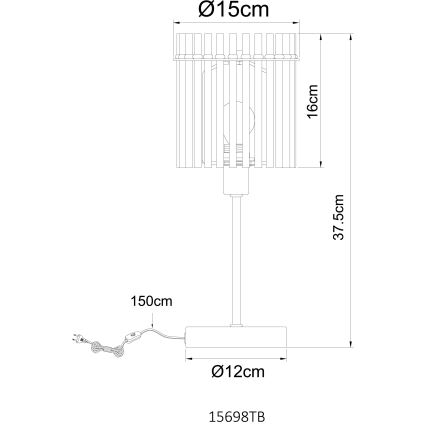 Globo - Bordslampa 1xE14/40W/230V