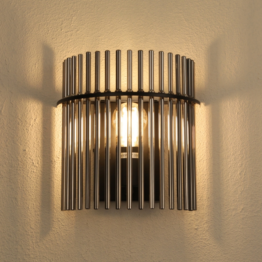 Globo - Vägglampa 1xE27/60W/230V svart