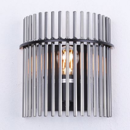 Globo - Vägglampa 1xE27/60W/230V svart