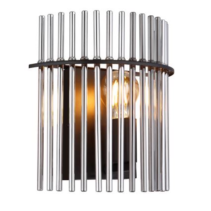 Globo - Vägglampa 1xE27/60W/230V svart