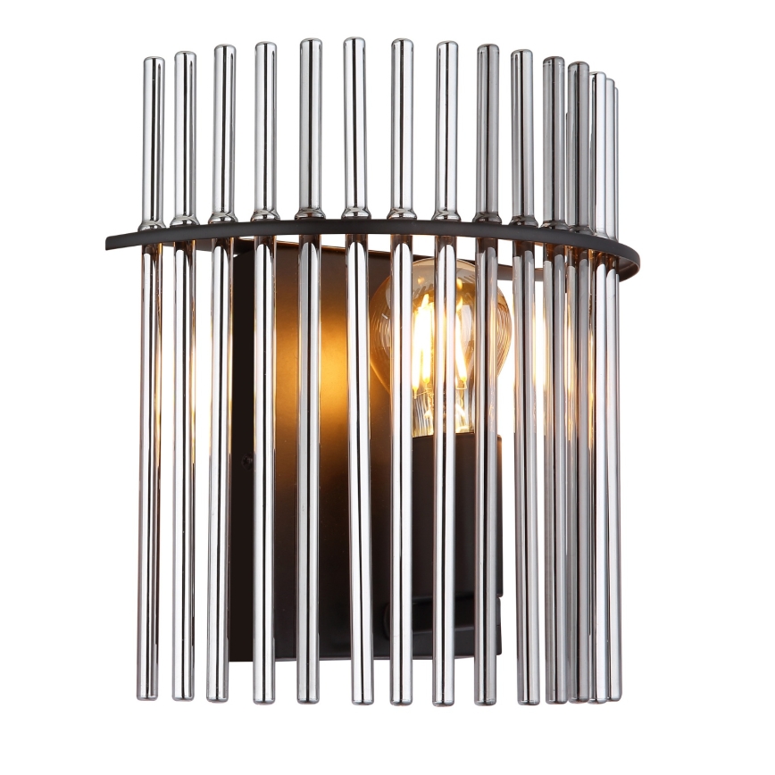 Globo - Vägglampa 1xE27/60W/230V svart
