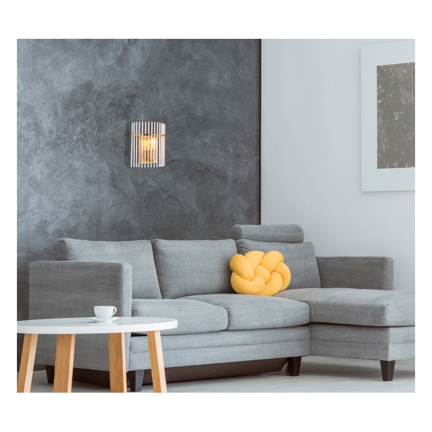 Globo - Vägglampa 1xE27/60W/230V guld