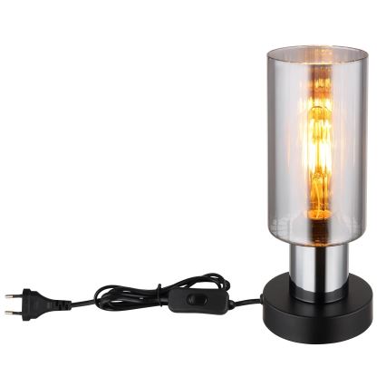 Globo - Bordslampa 1xE27/25W/230V diameter 11 cm svart