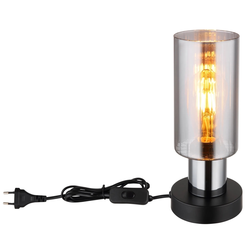 Globo - Bordslampa 1xE27/25W/230V diameter 11 cm svart