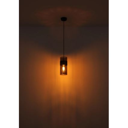 Globo - Ljuskrona med textilsladd 1xE27/60W/230V