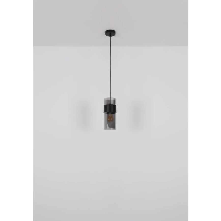 Globo - Ljuskrona med textilsladd 1xE27/60W/230V