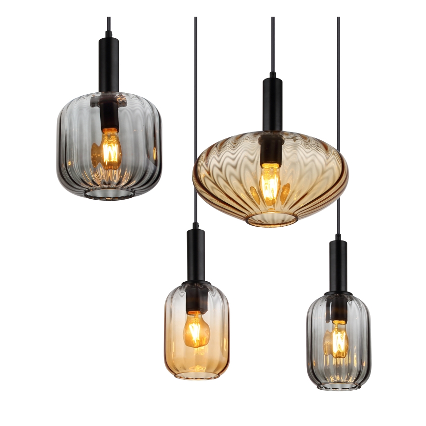 Globo - Pendellampa på vajer 6xE27/60W/230V