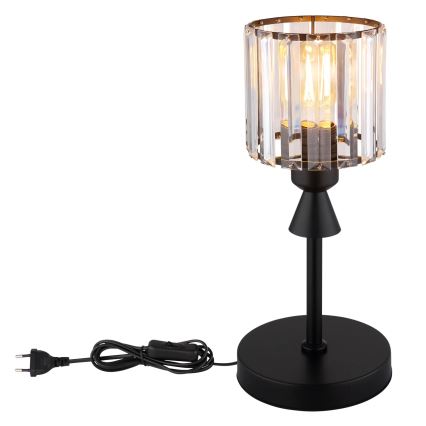 Globo - Bordslampa 1xE27/60W/230V diameter 15 cm svart