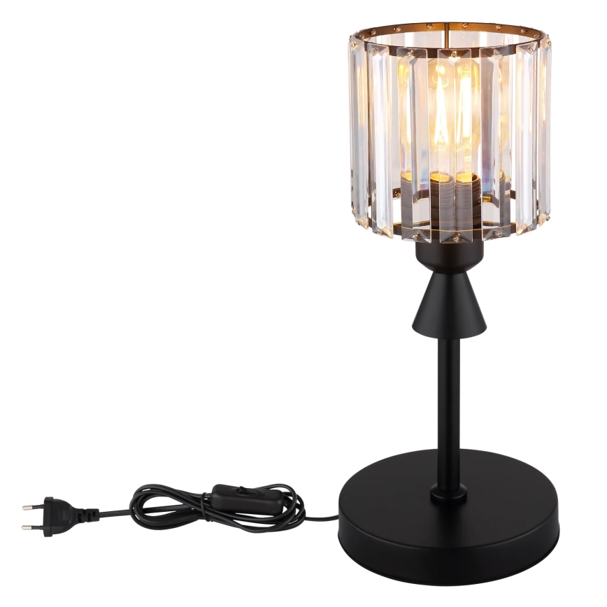 Globo - Bordslampa 1xE27/60W/230V diameter 15 cm svart