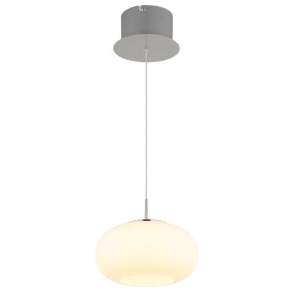 Globo - LED ljuskrona med textilsladd LED/6W/230V vit