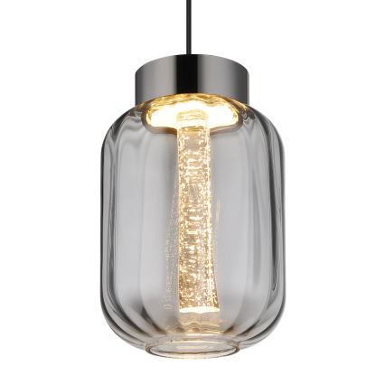 Globo - LED ljuskrona med textilsladd LED/8W/230V