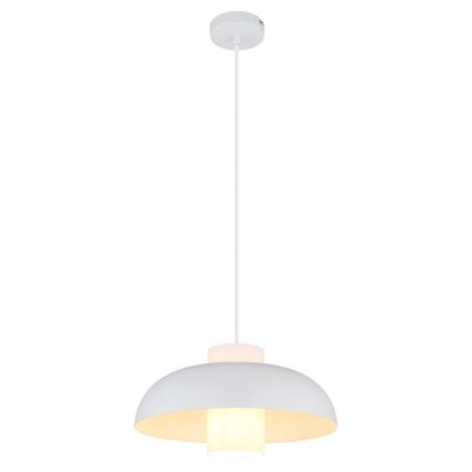 Globo - Pendellampa med vajer 1xE27/60W/230V vit