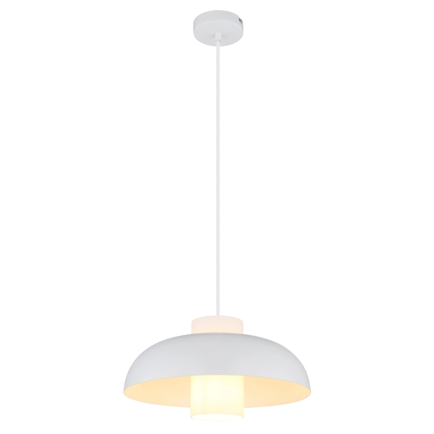 Globo - Pendellampa med vajer 1xE27/60W/230V vit