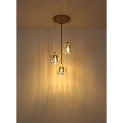 Globo - Taklampa med sladd 3xE27/40W/230V